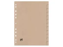 OXFORD OXFORD Register "Touareg" aus Recyclingpapier, DIN A4, 12-teilig, beige – Produktbild 1 von 1