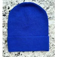 TINKU -Celebrating Bolivian Heritage TINKU -Celebrating Bolivian Heritage 100% Baby Alpaka Beanie Mütze (ILLIMANI) aus Bolivien (Handgestrickt), Blau, – Produktbild 1 von 1