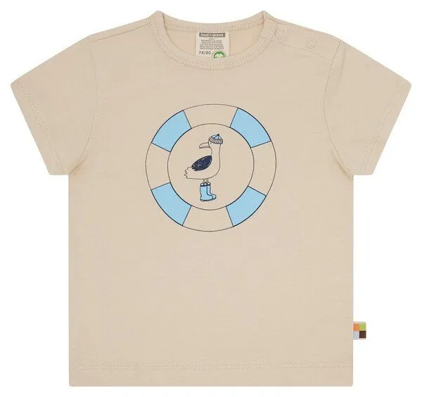 loud + proud loud + proud Babys & Kinder T-Shirt Druck, GOTS-zertifiziert, Vanilla(natur), – Produktbild 2 von 3