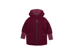 Pure pure by Bauer PURE PURE by Bauer Kinder Jacke mit Kapuze Bio-Schurwolle Walk burgundy Gr.98/104 – Produktbild 1 von 1