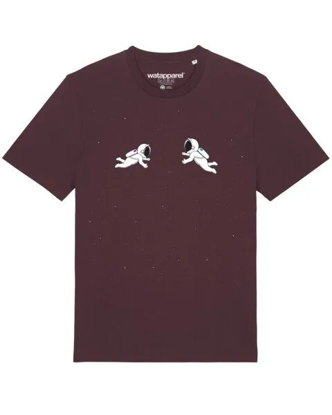 watapparel watapparel T-Shirt Unisex Space love, Red brown, – Produktbild 1 von 4
