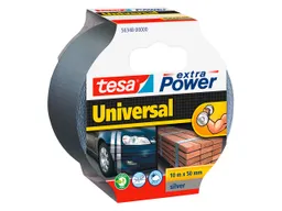 Tesa tesa Gewebeklebeband "extra Power" 10 m x 50 mm silber – Produktbild 1 von 1