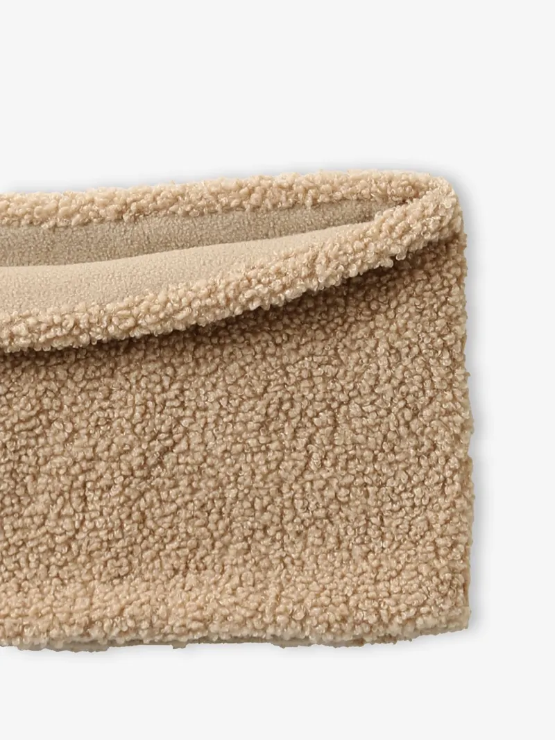 Vertbaudet Jungen Snood aus Teddyfleece-Futter, Beige, – Produktbild 2 von 2