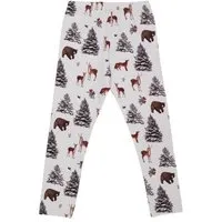 Walkiddy Kinder Leggings GOTS zertifiziert – Creme mit Wald- und Tiermotiven, weich & bequem | von Walkiddy – Produktbild 1 von 1
