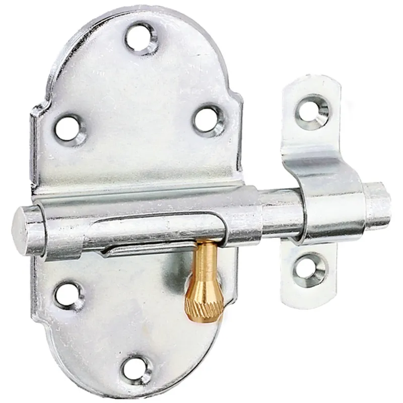 Alberts ALBERTS Grendelriegel, mit Messing-Knopf, ohne Feder, mit Schlaufe, disp., LxB45x85mm – Produktbild 1 von 1