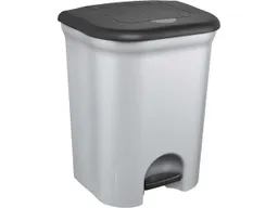 Keeeper keeeper Abfall-Treteimer 'Torge' mit 2 Einsätzen, 2 x 11 l, silber – Produktbild 1 von 1