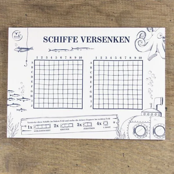 Bow & Hummingbird Bow & Hummingbird Block Schiffe Versenken – Produktbild 1 von 3