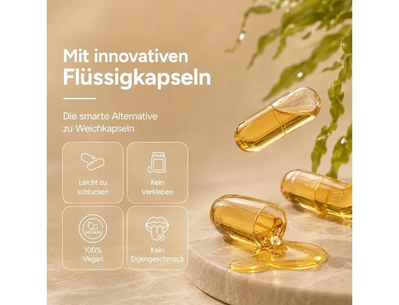 NaroVital Omega 3 Vegan aus Algenöl 60 Kapseln Kapseln – Produktbild 3 von 5