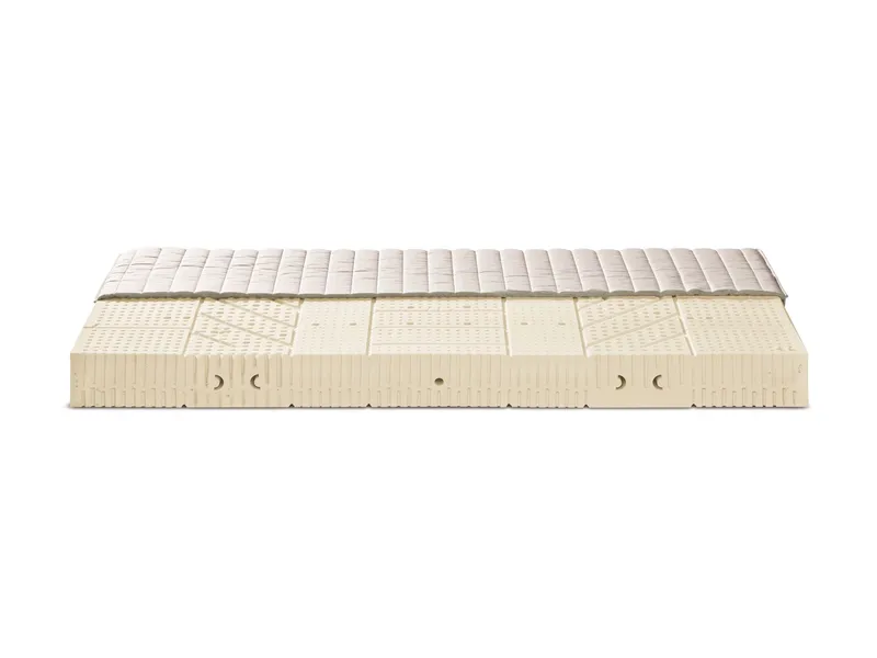 Lonsberg Lonsberg 7-Zonen Naturlatex Matratze soft 90x200 cm Bezug 51% Bio-Baumwolle, 49% Lyocell, Natur, – Produktbild 1 von 1