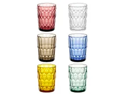 guzzini Becher-Set "VANITY" aus biobasiertem Spezial-Acrylglas, 480 ml, sortiert, 6 Stk. – Produktbild 1 von 1
