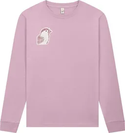 ilovemixtapes ilovemixtapes Der kleine Spatz – Unisex Longsleeve in Faded Pink – Produktbild 1 von 1