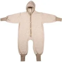Cosilana Cosilana Kleinkinder Fleece Overall kbT Schurwolle Bio Baumwolle, Lattemacchiatio melange, – Produktbild 1 von 1