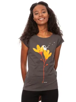 FellHerz Gitarrenmädchen Cap Sleeve dark grey - L – Produktbild 1 von 1
