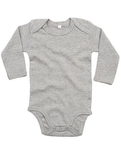 Babybugz Babybugz Baby Kimono Wickelbody Strampler Langarm, Heather grey, – Produktbild 2 von 2