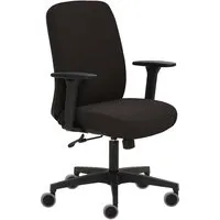 Bürodrehstuhl "2219" mit Armlehnen, schwarz – Produktbild 1 von 1