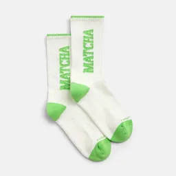 Natural Vibes Natural Vibes Matcha Socken | Bio GOTS | Tennissocken mit grünem Design | Herren Damen Socken | Unisex – Produktbild 1 von 1