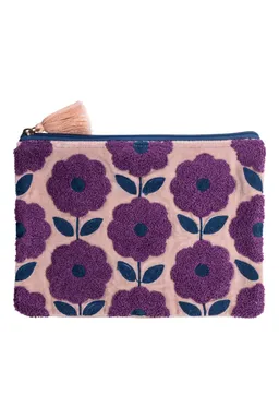 Tranquillo Samttäschchen BLOSSOM (Bio-Baumwolle) - lila – Produktbild 1 von 1
