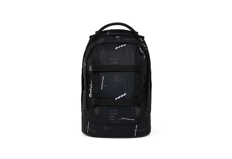 Satch Satch Schulranzen Schulrucksack-Set PACK Ninja Matrix 3-teilig (3-teilig), ergonomisch, Your-Size-System: auf Körpergröße anpassbar, Schwarz, – Produktbild 3 von 4