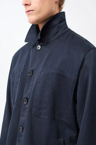 LangerChen LangerChen Workwear Jacke aus Bio-Baumwolle, Navy (blau), – Produktbild 3 von 4
