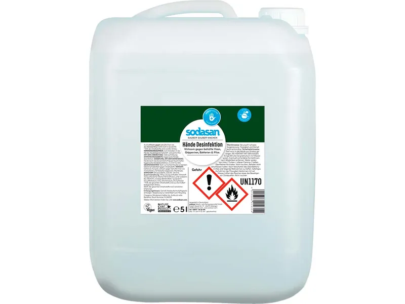 Sodasan Sodasan Hände-Desinfektionsmittel, Nachfüllung, 5 l – Produktbild 1 von 1