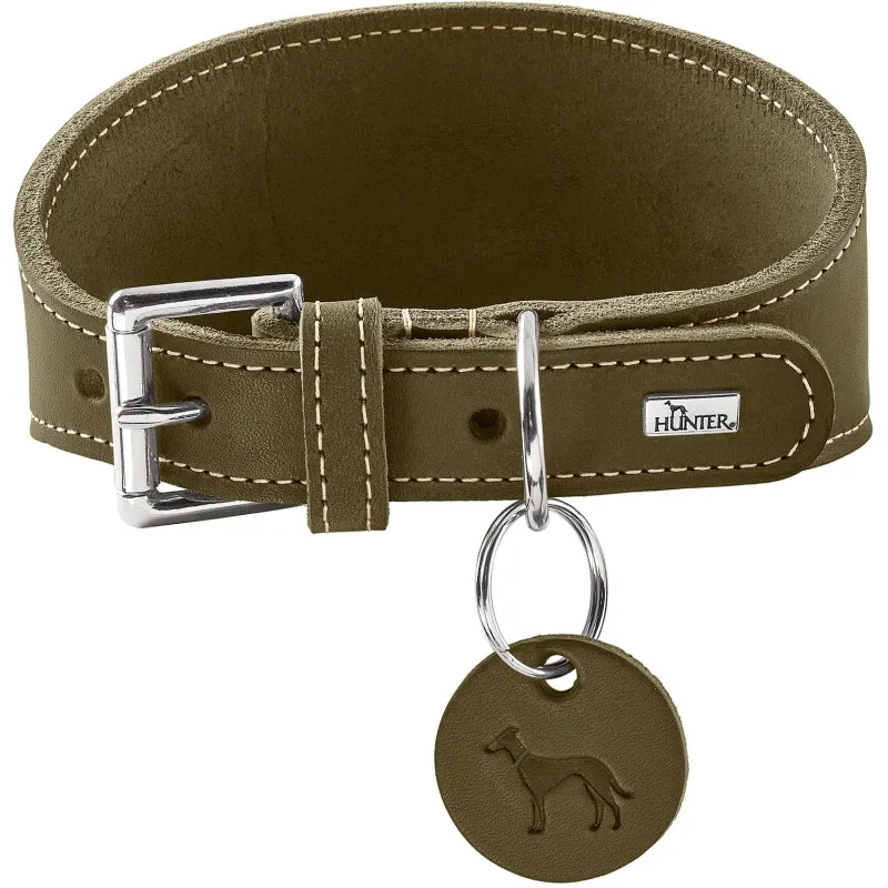 Dog Sport Dog Sport HUNTER Windhundhalsband aalborg oliv S-M, Oliv, – Produktbild 1 von 2