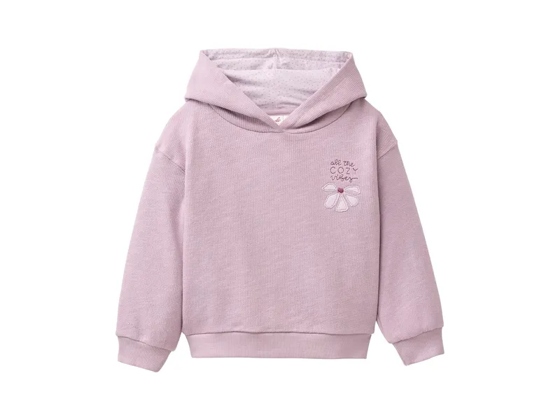 People Wear Organic People Wear Organic Sweat-Hoodie Bio-Baumwolle (kbA) grauviolett 110/116, Lila, grau, – Produktbild 1 von 2