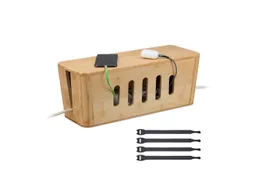 RELAXDAYS RELAXDAYS Kabelbox aus Bambus, (5-tlg) – Produktbild 1 von 1