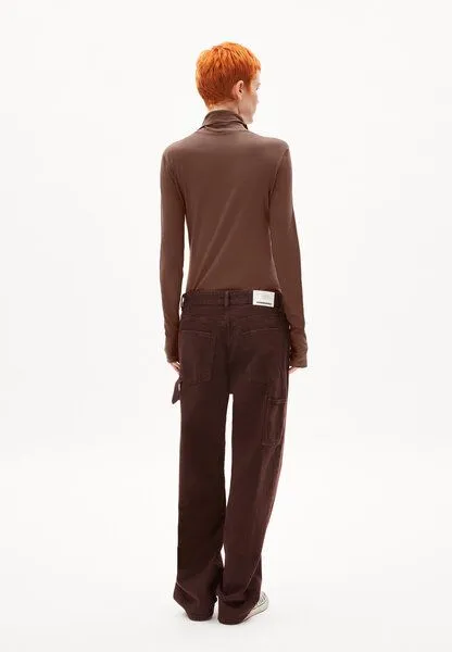ARMEDANGELS ARMEDANGELS GRAZILIAA SOFT - Damen Longsleeve Slim Fit aus Bio-Baumwolle, Deep brown, – Produktbild 2 von 4