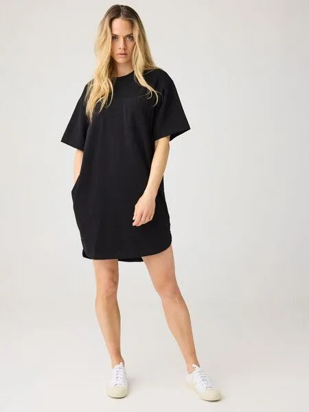 KnowledgeCotton Apparel KnowledgeCotton Apparel T-Shirt-Kleid, Black jet, – Produktbild 4 von 4