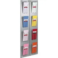 kerkmann Wand-Prospekthalter "artline" 4 Fächer DIN lang – Produktbild 1 von 1