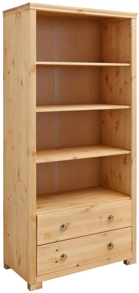 OTTO home Standregal Gotland, Breite 80 cm, Höhe 178 cm, aus massiver Kiefer, FSC®, Beige, – Produktbild 2 von 5