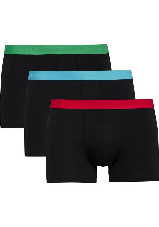CALIDA CALIDA Boxershorts Natural Benefit (3er Pack) Single Jersey-Qualität, elastisch, Grau, – Produktbild 2 von 4