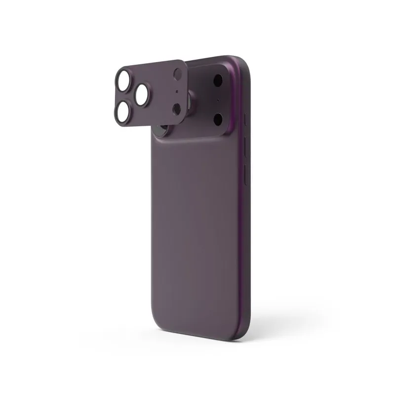 Hama Hama Kameraschutz "Cam Protect Pro" für Apple iPhone 18 Pro, Dunkelrot, – Produktbild 5 von 5