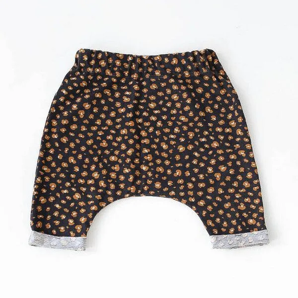 NoniKids Berlin Baby Jersey Hose *Leopard schwarz* Bio Baumwolle | NoniKids Berlin – Produktbild 1 von 3