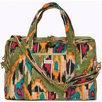 KIKOONI KIKOONI handgefertigte große Reisetasche " TRAVELER BAG ", Green ikat, – Produktbild 1 von 1
