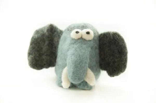 short'n'pietz short'n'pietz Elefant als Filz Eierwärmer, Grau, – Produktbild 2 von 2