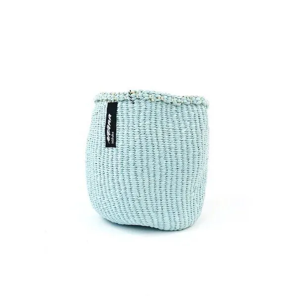 Mifuko Mifuko KIONDO Körbe XS - Sisal/Papier Aufbewahrungs- & Pflanzkorb, Blau, – Produktbild 2 von 4