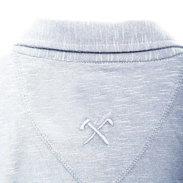 The Driftwood Tales The Driftwood Tales Club&Axe Slub Jersey Hemd, Hellblauw, – Produktbild 2 von 4