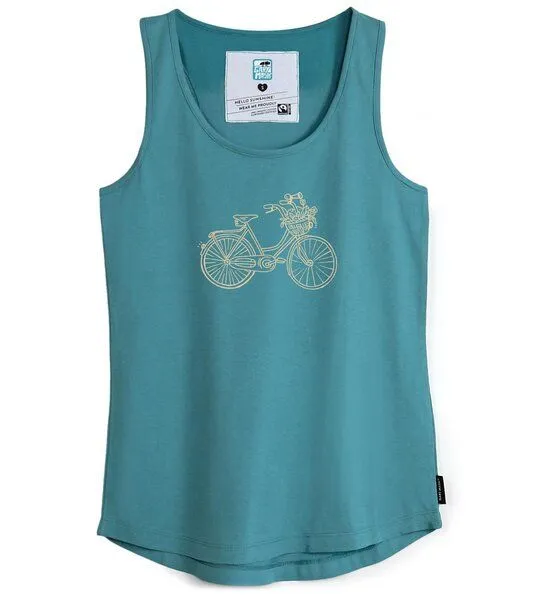 Gary Mash GARY MASH Tanktop Alex Fahrrad aus Biobaumwolle, Türkisblau (blau), – Produktbild 4 von 4