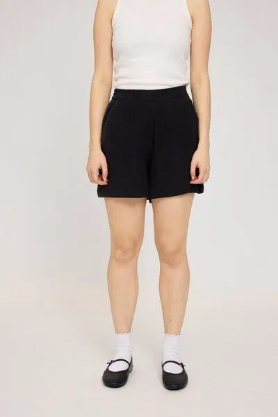 Mazine Mazine Leinen Shorts, Schwarz, – Produktbild 1 von 4