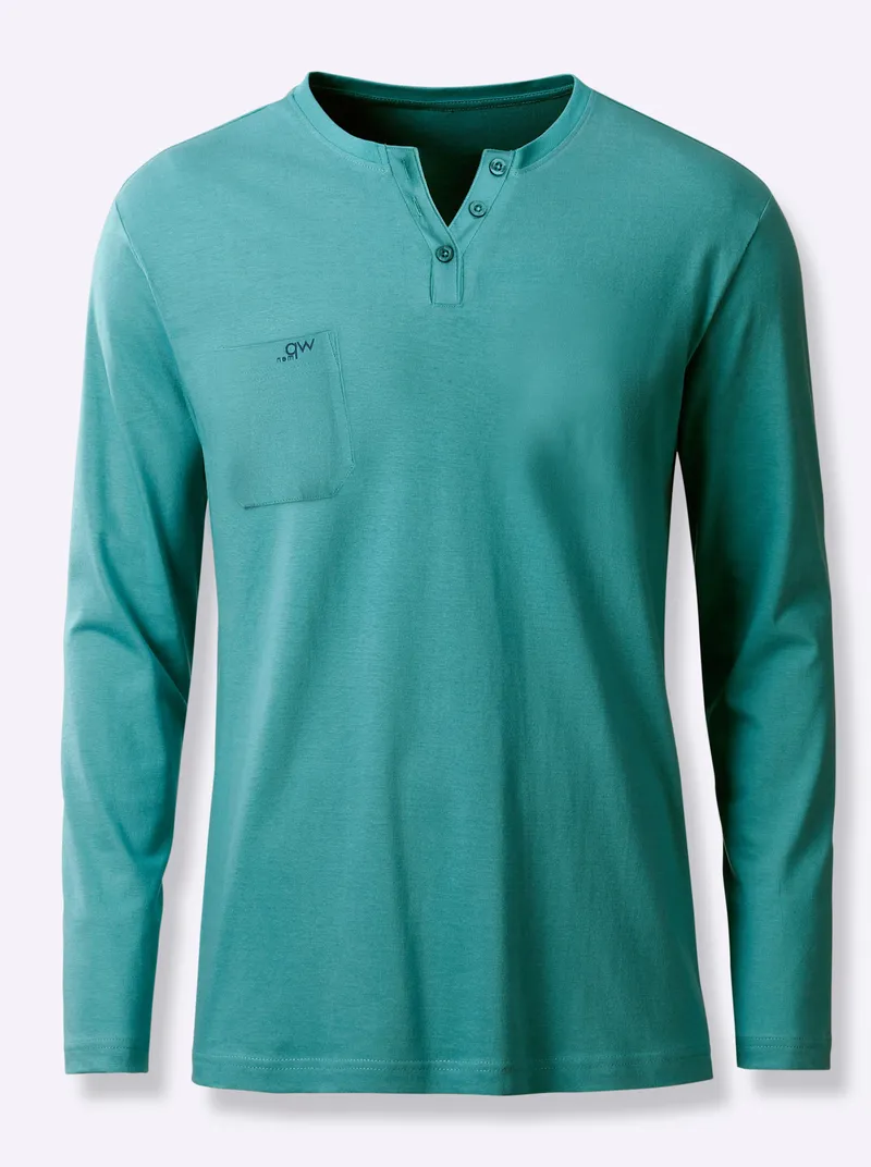 wäschepur men Schlafanzug-Shirt ozean, Ozean, – Produktbild 1 von 2