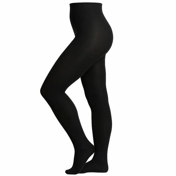 Bruno Barella Bruno Barella Damen Strumpfhose Schwarz – Winter Warm, Bio-Baumwolle & Stretch – Produktbild 4 von 4