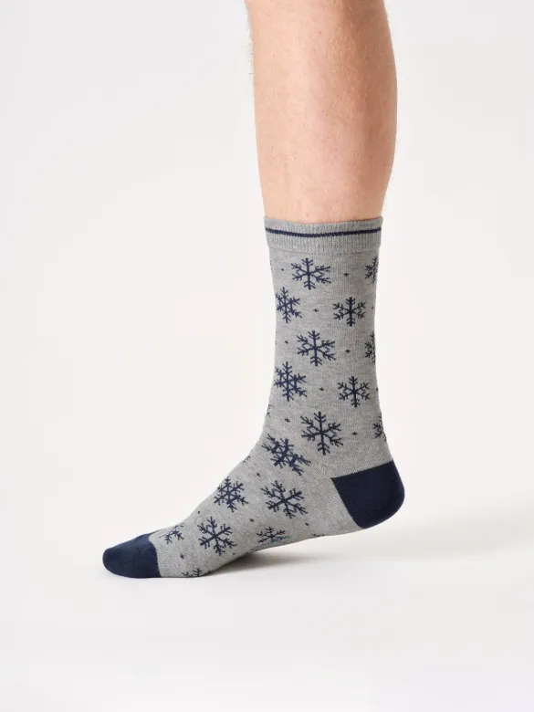 Thought Socken Modell: Snowflake, Grey marl, – Produktbild 1 von 1