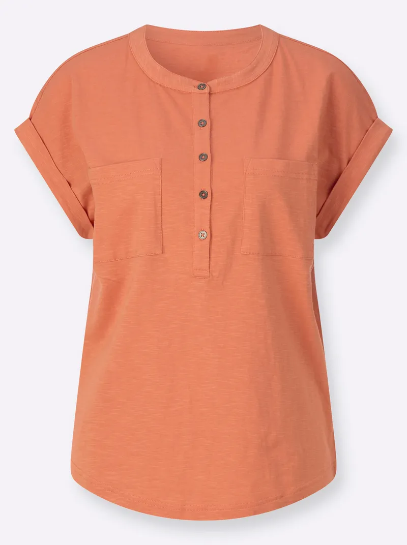 Witt Kurzarmshirt papaya, Papaya, – Produktbild 1 von 2
