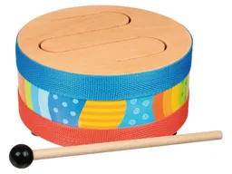 Goki goki Kinder Trommel aus Holz und Metall Maße 9,5 cm hoch, Durchmesser 18 cm – Produktbild 1 von 1