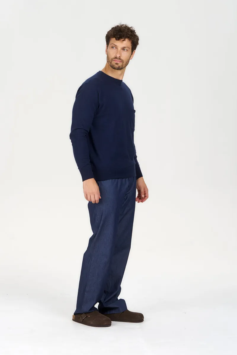 KOMODO KOMODO Herren vegan Pullover Tasche Navy, Extra dunkelblau, – Produktbild 1 von 2