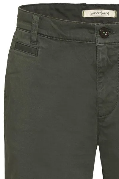 Wunderwerk Wunderwerk Kurze Herrenhosen aus Bio-Baumwolle "Mika short", Dunkelgrün (black khaki 791), – Produktbild 2 von 4