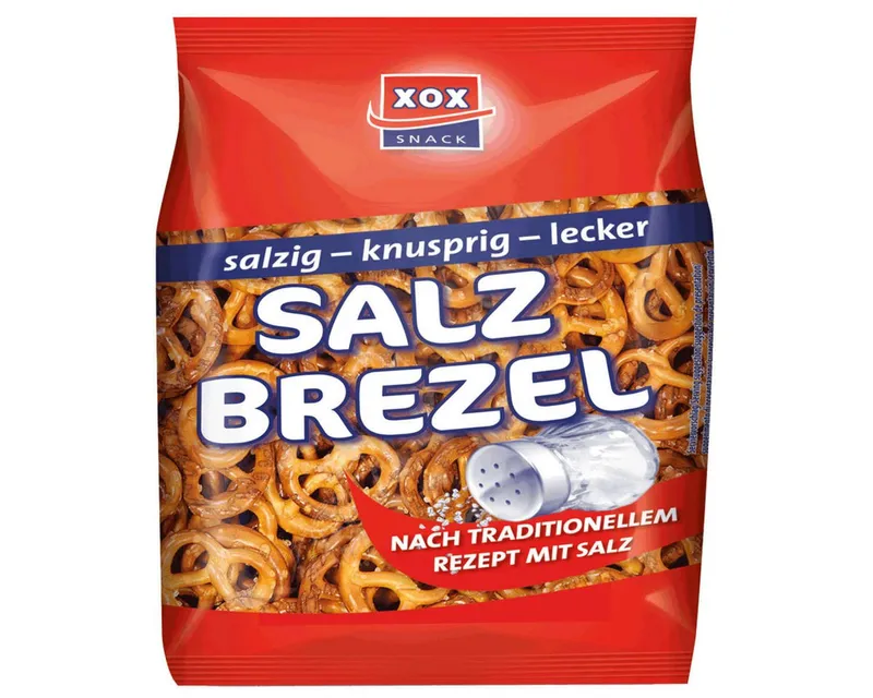 XOX XOX Knabberei, XOX Salz Brezeln knuspriges leckeres Laugengebäck mit Salz 175g – Produktbild 1 von 2