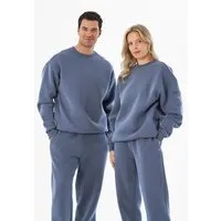 ORGANICATION ORGANICATION SAYLORR | Essentials Travel Unisex Sweatshirt aus Bio-Baumwolle und recyceltem Polyester, Soft indigo, – Produktbild 1 von 1