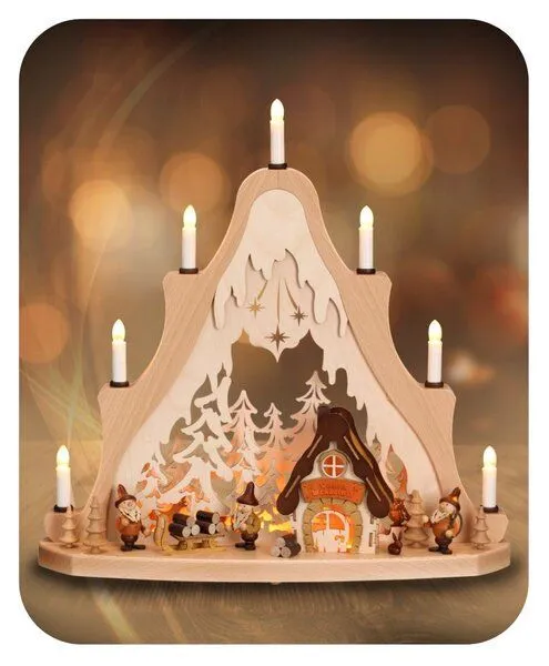 Zeidler Erzgebirge Zeidler Erzgebirge Lichterspitze mit Wichtel aus dem Erzgebirge – Produktbild 2 von 2